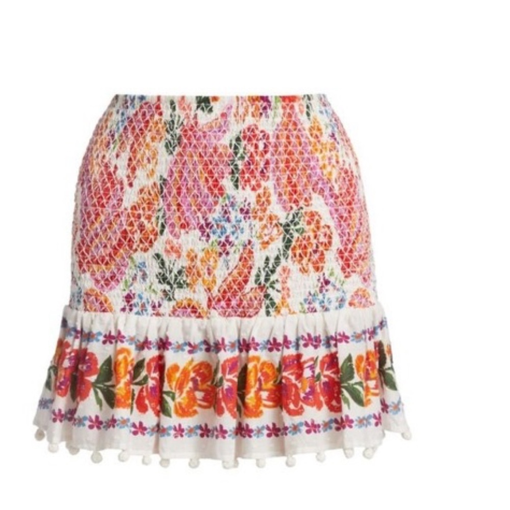 FARM Rio Vibrant Floral Mini Skirt